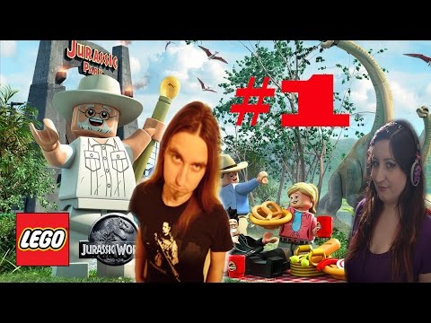 LEGO Jurassic World Gameplay Walkthrough 100% Part 1: Prologue Raptor Transfer Story Mode 2 Player
