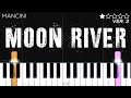 Moon River - Breakfast At Tiffany's | EASY Piano Tutorial