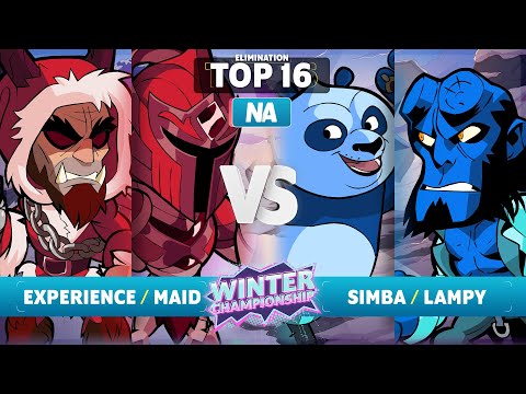 Experience & Maid vs. Simba & lampy - Elimination Top 16 - NA - Brawlhalla Winter Championship 2023