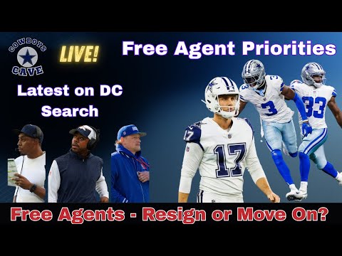 Dallas Cowboys - Free Agent Priorities | Resign or Move On?