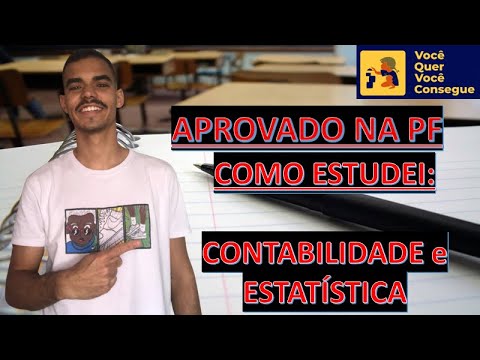 Como estudei Contabilidade e Estatística para passar na PF