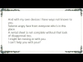 Bodyjar - I Can't Help You Lyrics