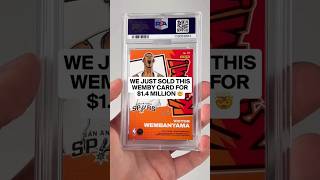 This Wemby Kaboom just sold for $1,443,133 in Alt Auctions #shorts #sportscards