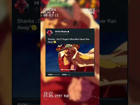 Shanks : Gol D Roger's Bloodline Never Ran Away" 🫡 #onepieceedit #goldroger #run #shanks #ace #anime