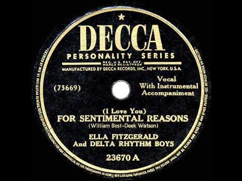 I Love You For Sentimental Reasons - Ella Fitzgerald