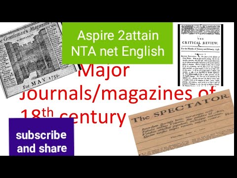 Journals/magazines of 18th Century