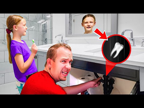 Madison Loses Her Tooth and Drops it Down The Drain!! **Emotional**
