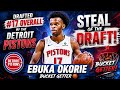 PISTONS STEAL THE DRAFT Ebuka Okorie Falls To No 17 Detroit Lands A BUCKET GETTER