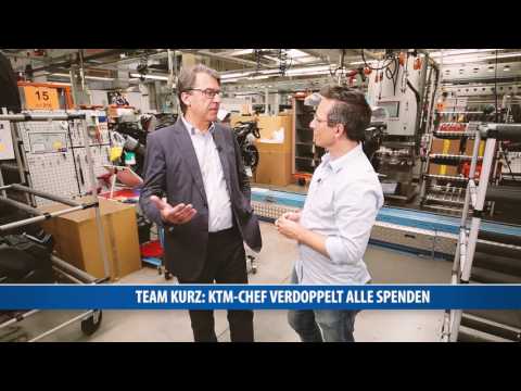 KTM-Chef verdoppelt Spendensumme für Kurz