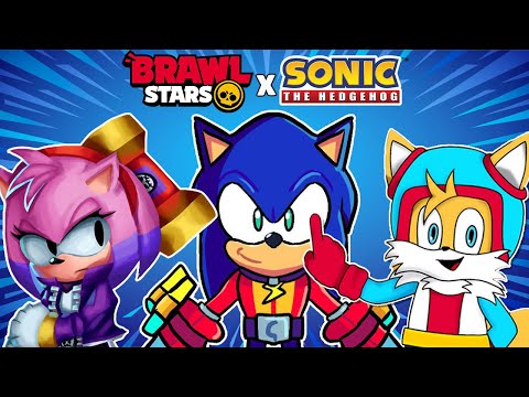 Brawl Stars x Sonic Collab Skins Concept