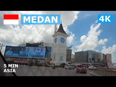 🇮🇩 Indonesia - Medan: 5 Minutes Tour - 4K