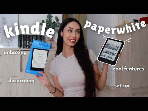 kindle paperwhite unboxing 📖✨ set up, cool features & decorating