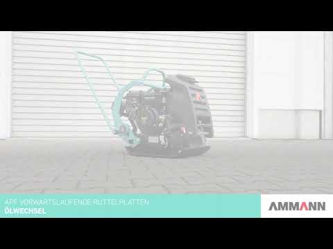 Ammann APF Vibratory Plates Oil Maintenance