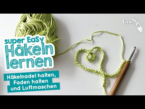 EaSy Learn to Crochet Hand Position Thread Position and Chain Stitches #crochet #learntocrochet #...