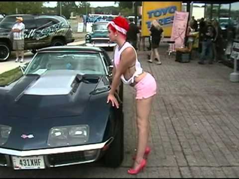 Thumbnail for Model A  Dayton Breast Cancer Calendar Photo Shoot 2013 Model Amber by Car