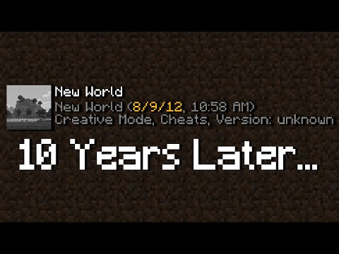 Opening My Minecraft World for the First Time in 10 Years