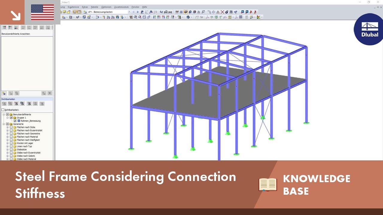 KB 001626 | Steel Frame Considering Connection Stiffness