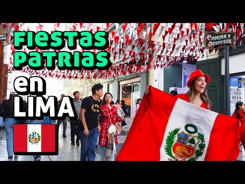 Fiestas Patrias en el Centro de Lima, 2025 4K WALKING TOUR