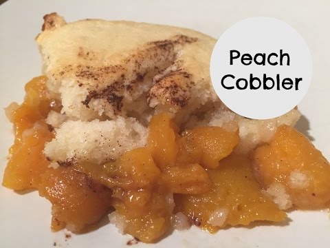 PEACH COBBLER RECIPE!! Video