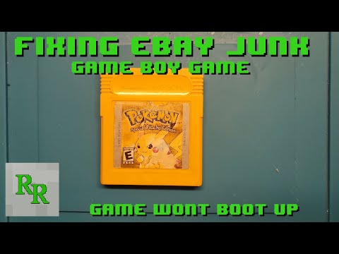 Fixing eBay Junk - Game Boy Game - Game Won't Boot Up - Pokemon Yellow