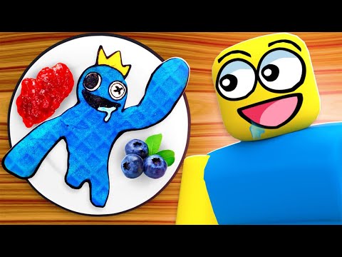 The Most DELICIOUS Rainbow Friends Pancake Art...