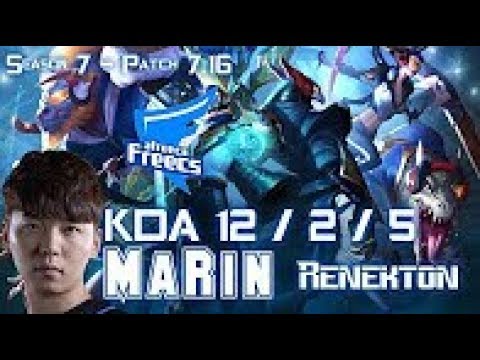 AFs MaRin RENEKTON vs RIVEN Top - Patch 7.16 KOREA Ranked