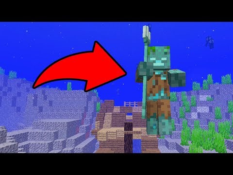 NEW "THE DROWNED" MOB in MINECRAFT!