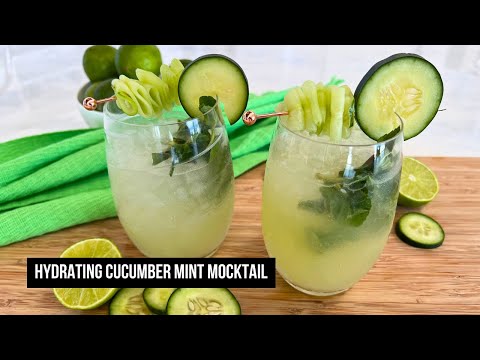 Hydrating Cucumber Mint Mocktail | Refreshing & Healthy Drink Recipe!