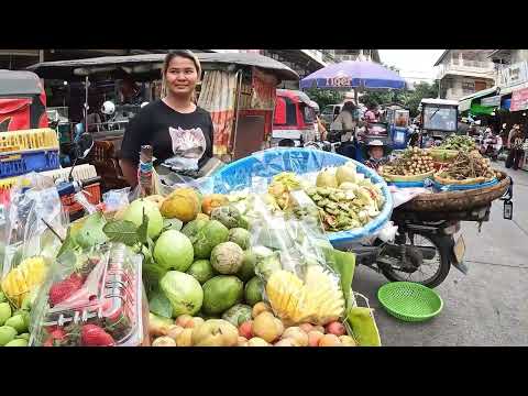 Cambodia Markets Food Compilation 2025 - Routine Fresh Fruit, Meats, Vegetable, Fish, Snacks & More