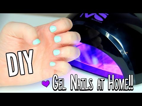 DIY Gel Nails at Home | How To do a Gel Polish Manicure at Home!! Video