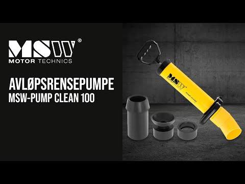 video - B-varer Avløpsrensepumpe - indre diameter på 100 mm