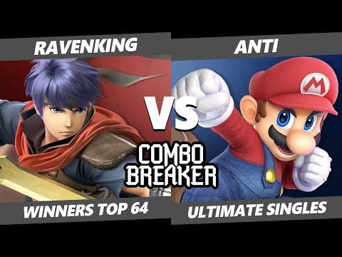 CB 2019 SSBU - UGS | RavenKing (Ike) Vs. T1 | ANTi (Mario) Smash Ultimate Tournament Winners Top 64