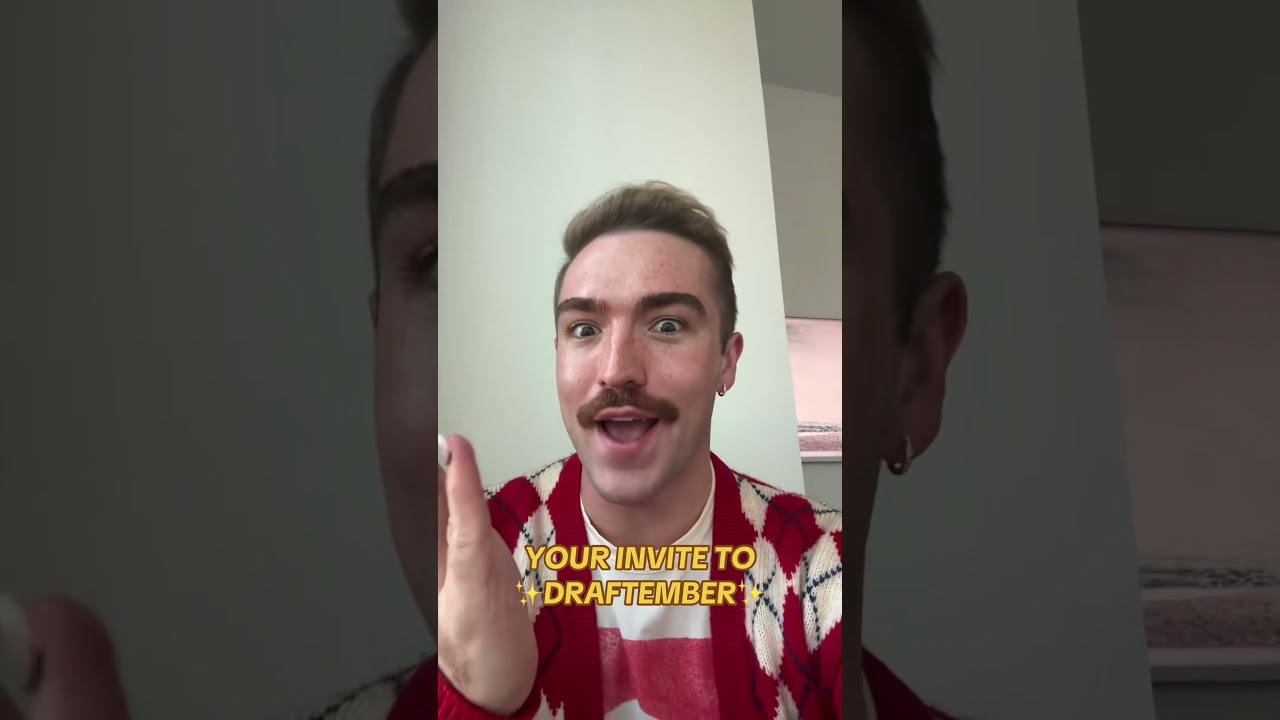 move over vlogmas, DRAFTEMBER is here : #shorts #short #Newman