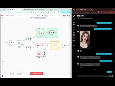 How I Turned TikTok into a AI Chatbot can send beautiful image (n8n + Gemini)