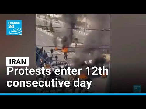 Iranians protest for 12th day as Kurdish opposition calls for general strike • FRANCE 24 English