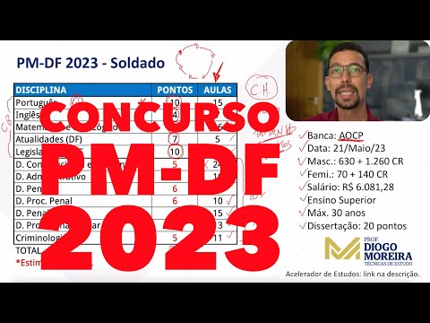 Concurso PMDF 2023: Análise do edital e dicas de estudo!