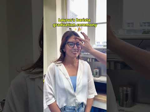 Barista Class Graduation Ceremony 😜