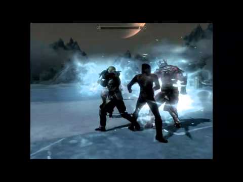 Skyrim Battles - Aela, Serana, Frea, Lydia, Faralda, & Astrid vs The Ebony Warrior.!!!