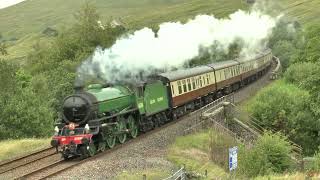 Mayflower 61306 Working hard on the Settle & Carlisle Fellsman 06 08 2025