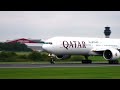 Wheels Up Qatar Airways 777 300 In Stunning 4K Takeoff