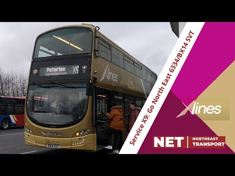 X Lines Journey's | Service X9: Go North East 6335/BX14 SYT - Volvo Gemini 3