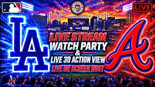 ⚾ Dodgers vs Braves 🔴 LIVE 🔴 MLB Watch Party, Play-by-Play & Reactions.