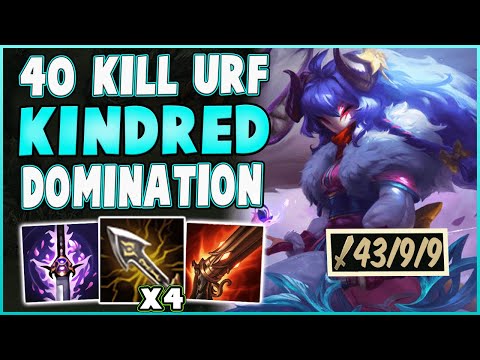 One Shot The Entire Enemy Team With Mega Crit Kindred! My Best Kindred Urf Game! - League Of Legends