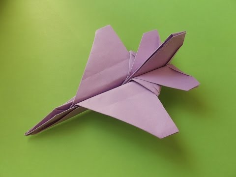 F16 jet fighter paper plane #origami