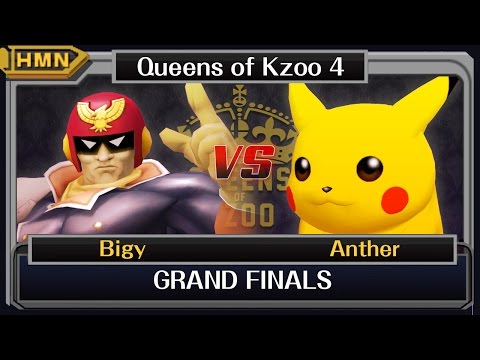 Queens of Kzoo IV Melee Grand Finals - Bigy (Falcon) vs. Anther (Pikachu)