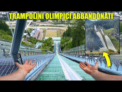 WE CLIMB TO THE TOP OF AN ABANDONED OLYMPIC SCRAPBOARD - WHAT A SHAMEFUL AND USELESS WASTE OF MONEY!