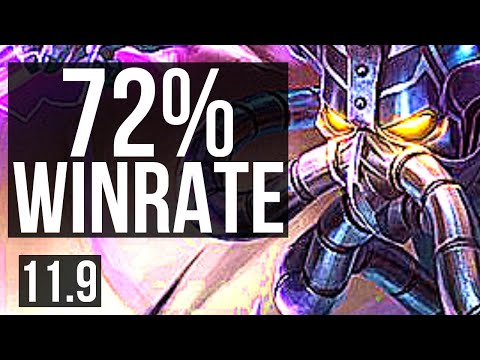 KASSADIN vs YONE (MID) | 72% winrate, 8 solo kills, Legendary, 20/5/7 | BR Challenger | v11.9