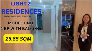 EDSA BONI MRT STATION MANDALUYONG ACTUAL UNIT 1 BEDROOM WITH BALCONY 25.65 SQM