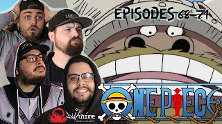 BAND REACTS: ONE PIECE EP 68-71 REACTION  FIRST TI
