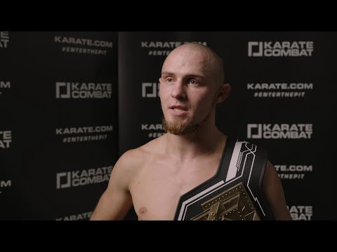 Edgars Skrivers - Post Fight Interview Karate Combat: S03E07